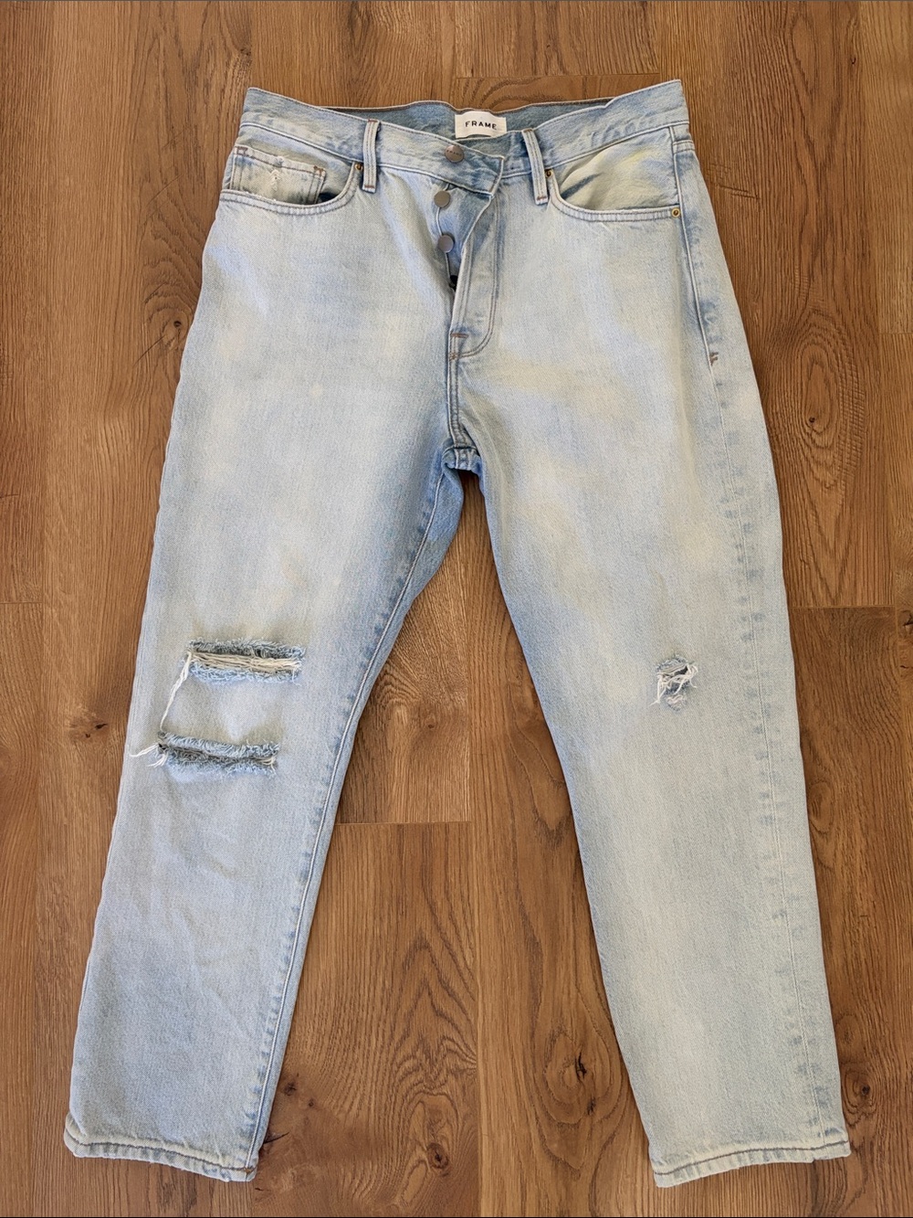 FRAME Le Original Howard Rips Straight Leg Jeans